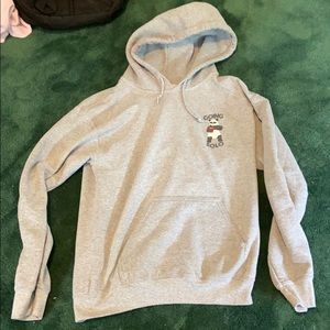 Grey graphic hoodie